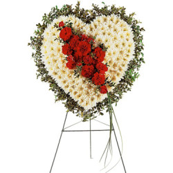 Heart Funeral Flowers