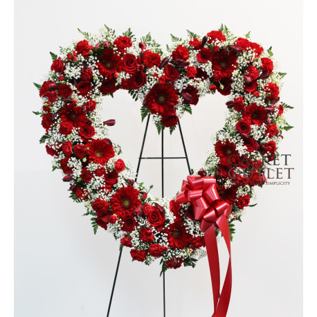 Heart Funeral Flowers