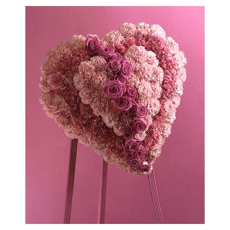 Heart Funeral Flowers