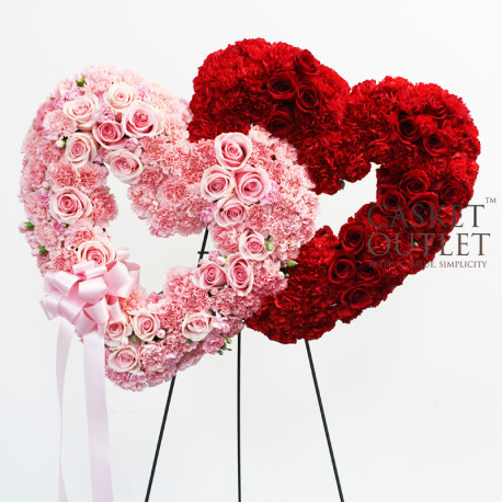 Heart Funeral Flowers