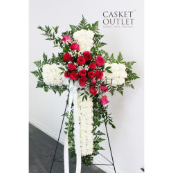 Funeral Cross Flowers