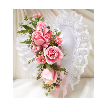Funeral Pillow Flowers | Casket Pillow Flowers