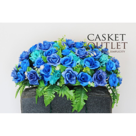 Saddle Flowers | Monument & Headstone Flowers | Cemetery Flowers