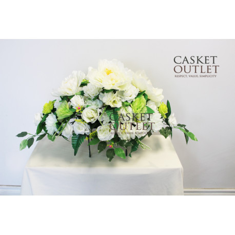 Saddle Flowers | Monument & Headstone Flowers | Cemetery Flowers