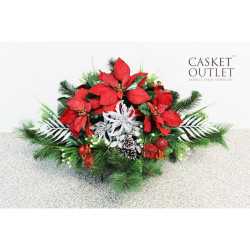 Saddle Flowers | Monument & Headstone Flowers | Cemetery Flowers (FOSFS18)