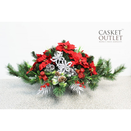 Saddle Flowers | Monument & Headstone Flowers | Cemetery Flowers