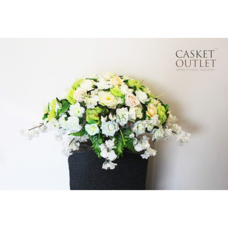 Saddle Flowers | Monument & Headstone Flowers | Cemetery Flowers