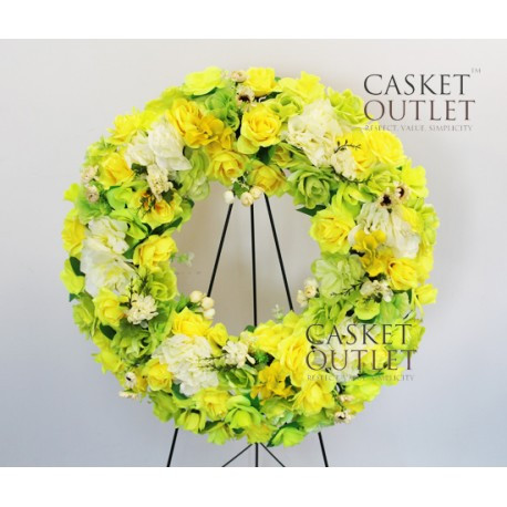 Cemetery Wreath Flower | Cemetery Flowers | Silk Wreath Flower