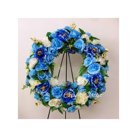 Cemetery Wreath Flower | Cemetery Flowers | Silk Wreath Flower