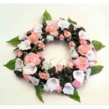 Cemetery Wreath Flower | Cemetery Flowers | Silk Wreath Flower