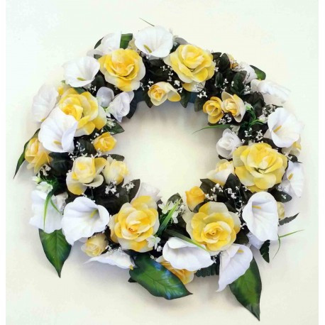 Cemetery Wreath Flower | Cemetery Flowers | Silk Wreath Flower