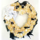 Cemetery Heart Flower | Cemetery Flowers | Silk Heart Flower