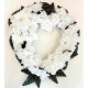Cemetery Heart Flower | Cemetery Flowers | Silk Heart Flower