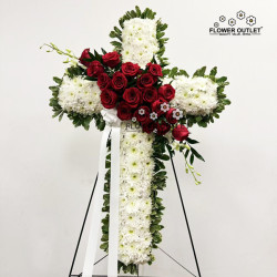 Funeral Cross Flower