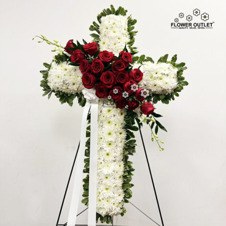 Funeral Cross Flower
